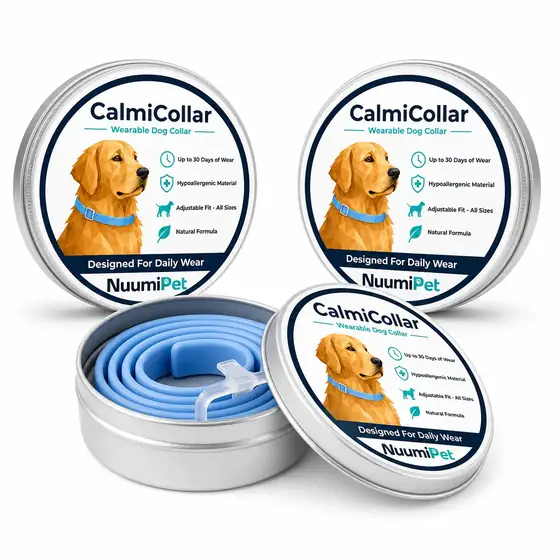 Three CalmiCollar tins, buy two get one free package